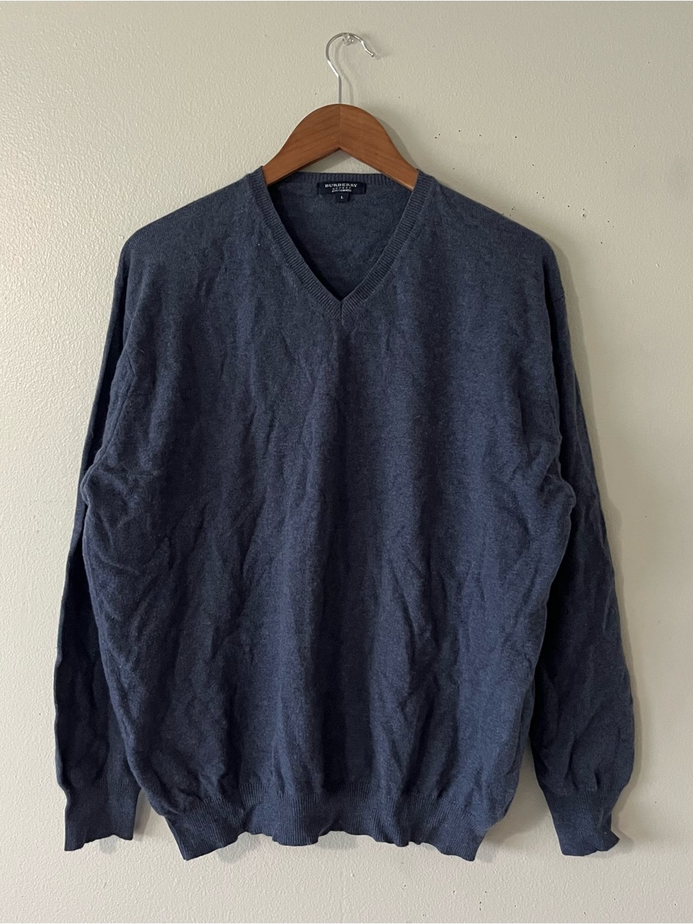 Burberry Men's V-Neck Sweater Worn Authentic